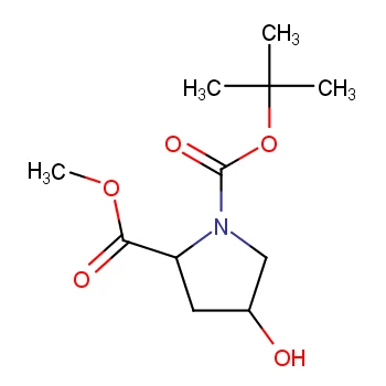 (2R,4S)-1-tert-Butyl 2-methyl 4-hydroxypyrrolidine-1,2-dicarboxylate CAS 135042-17-0