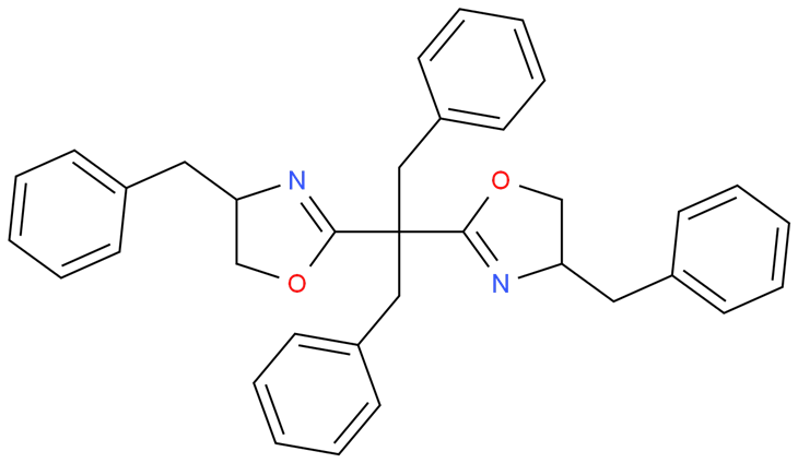 (4S,4'S)-2,2'-(1,3-Diphenylpropane-2,2-diyl)bis(4-benzyl-4,5-dihydrooxazole) CAS 583058-02-0