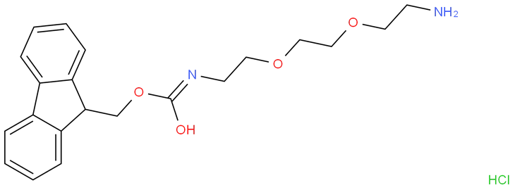 (9H-Fluoren-9-yl)methyl (2-(2-(2-aminoethoxy)ethoxy)ethyl)carbamate Hydrochloride CAS 868599-73-9