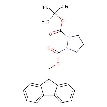 1-((9H-Fluoren-9-yl)methyl) 2-tert-butyl Pyrazolidine-1,2-dicarboxylate CAS 222854-34-4