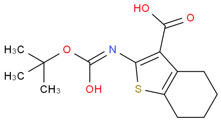 2-((tert-Butoxycarbonyl)amino)-4,5,6,7-tetrahydrobenzo[b]thiophene-3-carboxylic Acid CAS 1240361-06-1