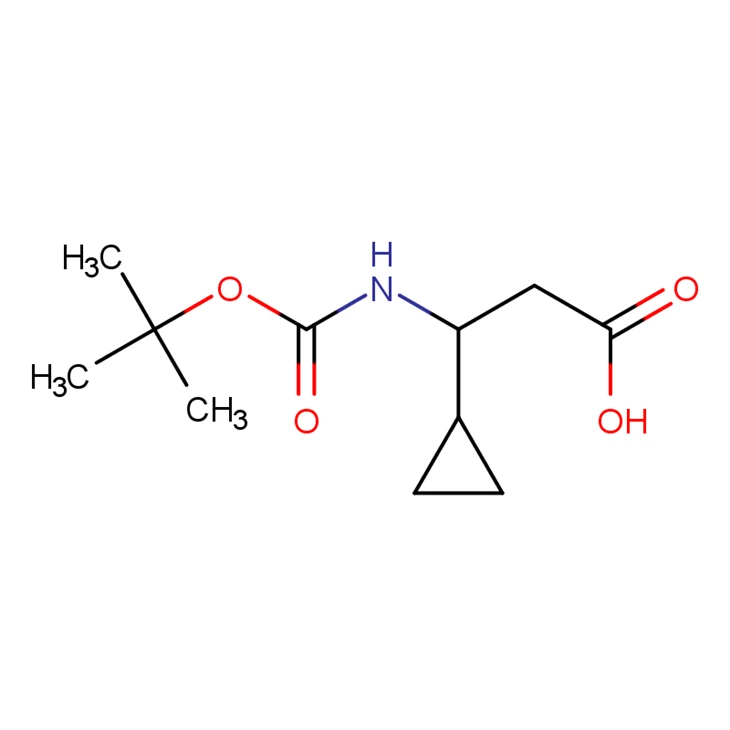 3-((tert-Butoxycarbonyl)amino)-3-cyclopropylpropanoic Acid CAS 683218-80-6