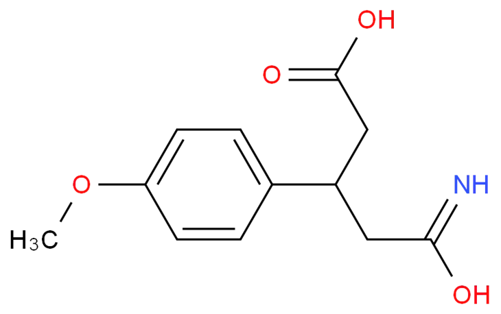 5-Amino-3-(4-methoxyphenyl)-5-oxopentanoic Acid CAS 92410-39-4