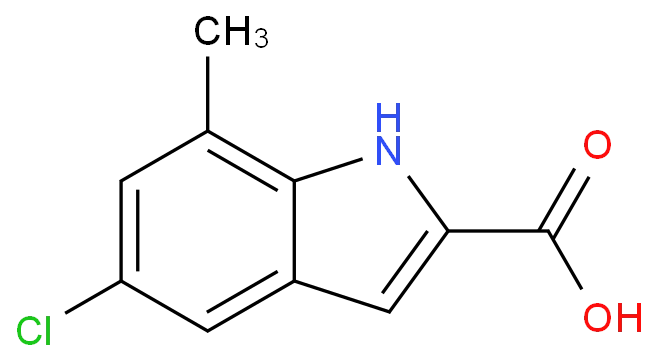 5-Chloro-7-methyl-1h-indole-2-carboxylic Acid CAS 15936-74-0