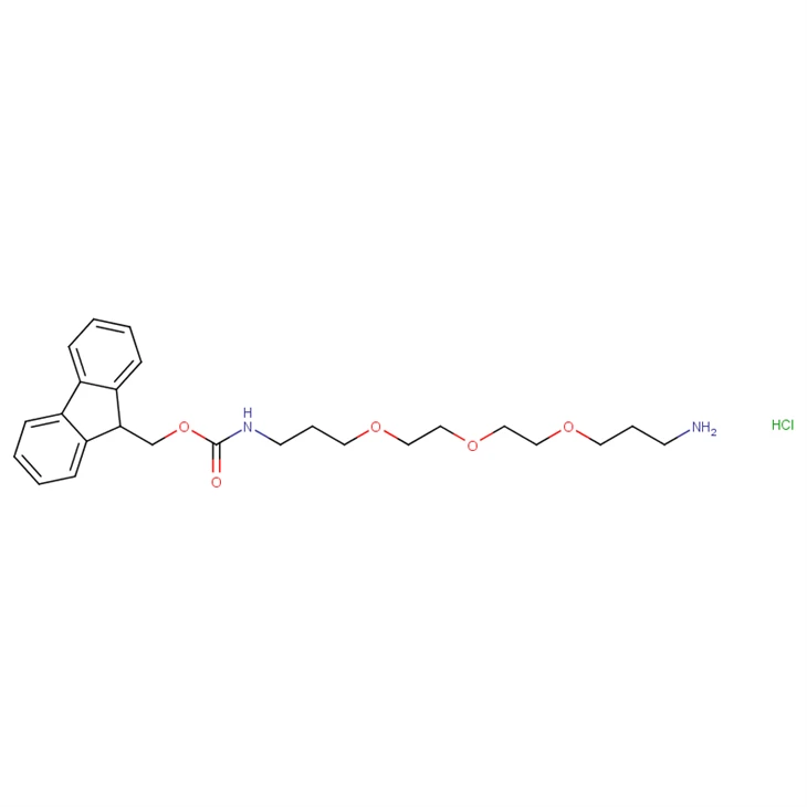 (9H-Fluoren-9-yl)methyl (3-(2-(2-(3-aminopropoxy)ethoxy)ethoxy)propyl)carbamate Hydrochloride CAS 868599-75-1