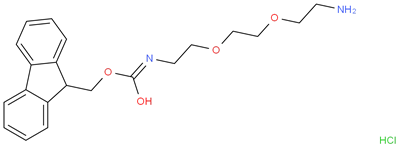 (9H-Fluoren-9-yl)methyl (2-(2-(2-aminoethoxy)ethoxy)ethyl)carbamate Hydrochloride CAS 868599-73-9