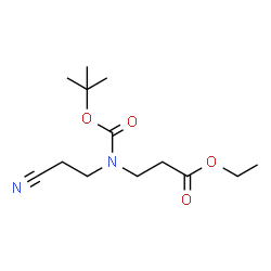 Ethyl 3-((tert-butoxycarbonyl)(2-cyanoethyl)amino)propanoate CAS 266353-22-4
