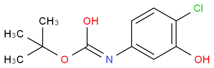 Tert-Butyl (4-chloro-3-hydroxyphenyl)carbamate CAS 345893-27-8